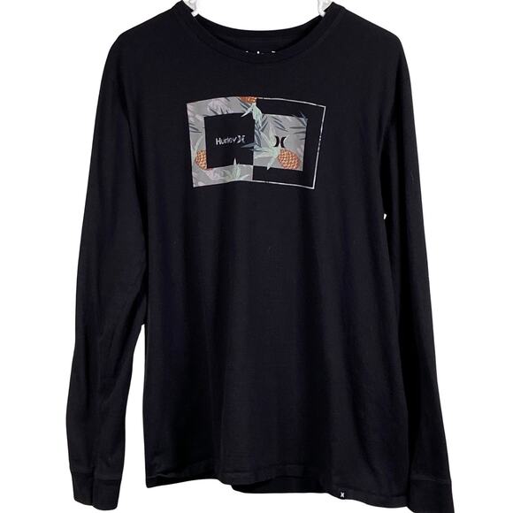 Hurley Other - Hurley T Shirt Men's Large Graphic Pineapples Crew Neck Long Sleeve Pullover